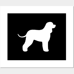 Irish Water Spaniel Silhouette Posters and Art